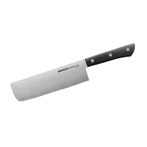 Нож кухонный «Samura HARAKIRI» соврем. накири 170 мм, корроз.-стойкая сталь, ABS пластик (SHR-0043B/K)