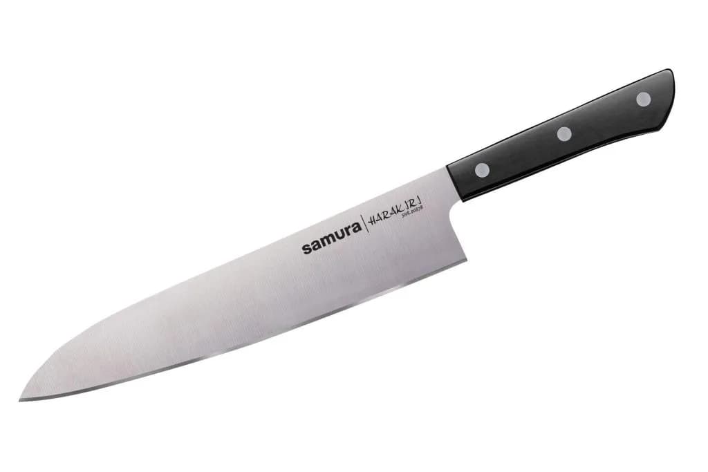 Нож кухонный «Samura HARAKIRI» Гранд Шеф 240 мм, корроз.-стойкая сталь, ABS пластик