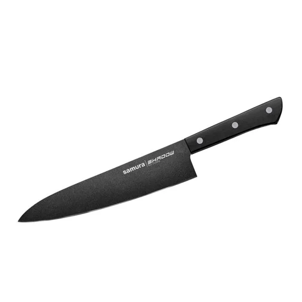 Кухонный шеф – нож «Samura Shadow» (black-coating покрытие – 208 мм, ABS пластик) — SH-0085/K