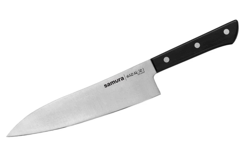 Нож кухонный «Samura HARAKIRI» Гранд Сантоку 197 мм, корроз.-стойкая сталь, ABS пластик
